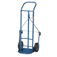 Professional Gas Cylinder Truck CC-1, Mold-on Rubber Wheels, 9" W x 7-1/4" L Base, 250 lbs. MO344 | Office Plus