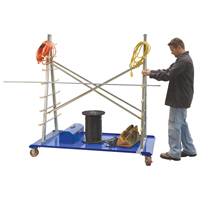 A-Frame Bar & Pipe Cart, Steel, 36-3/4" W x 73-3/4" D x 72-1/2" H, 2000 lbs. Capacity MO514 | Office Plus