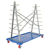 A-Frame Bar & Pipe Cart, Steel, 36-3/4" W x 73-3/4" D x 72-1/2" H, 2000 lbs. Capacity MO514 | Office Plus