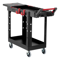 Heavy-Duty Adaptable Utility Cart, 2 Tiers, 17-3/4" x 36" x 46-1/5", 500 lbs. Capacity MO794 | Office Plus