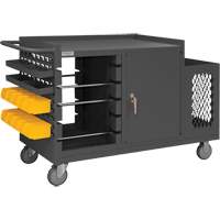 Mobile Wire Spool and Maintenance Cart, Steel, 5 Rod, 54-1/16" W x 35" H x 24" D, 1200 lbs. Capacity MO996 | Office Plus