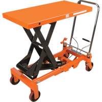 Hydraulic Scissor Lift Table, 39-1/2" L x 20" W, Steel, 1650 lbs. Capacity MP010 | Office Plus