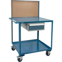 Mobile Service Cart, 2 Tiers, 24" W x 57" H x 40" D, 1200 lbs. Capacity MP084 | Office Plus