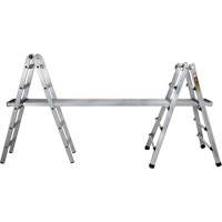 Telescoping Multi-Position Ladder, Aluminum, 300 lbs., CSA Grade 1A MP924 | Office Plus