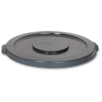 Round Brute<sup>®</sup> Tops, Flat Lid, Plastic/Polyethylene, Fits Container Size: 15-5/8" Dia. NA683 | Office Plus
