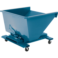 Self-Dumping Hopper, Steel, 1-1/2 cu.yd., Blue NB960 | Office Plus