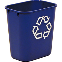 Recycling Container , Deskside, Plastic, 13-5/8 US Qt. NG274 | Office Plus