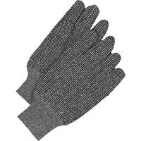 Classic Jersey Gloves, One Size, Salt & Pepper, Unlined, Knit Wrist NJC229 | Office Plus