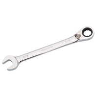 Reversible Combination Ratcheting Wrench, 12 Point, 3/8", Chrome Finish NJI090 | Office Plus