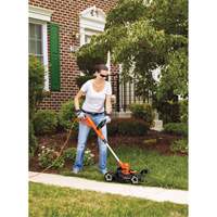 3-in-1 Compact Mower, Push Walk-Behind, Electric, 12" Cutting Width NO701 | Office Plus