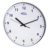 12 H Clock, Analog, Battery Operated, 12-3/4", Black OP237 | Office Plus