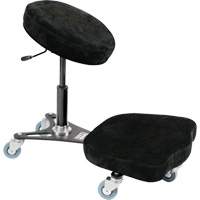 Flex™ Ergonomic Welding Chair, Mobile, Adjustable, Fabric Seat, Black/Grey OP427 | Office Plus