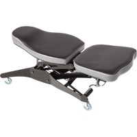 SF 150™ Ergonomic Welding Chair, Mobile, Adjustable, Fabric Seat, Black/Grey OP454 | Office Plus