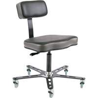 SF160 Welding Grade Ergonomic Chair, Suede, Black, 300 lbs. Capacity OP501 | Office Plus