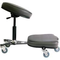 Flex™ Ergonomic Chair, Mobile, Adjustable, Vinyl Seat, Black/Grey OP510 | Office Plus