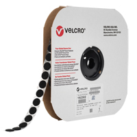 Velcoin<sup>®</sup> Fastener, Hook, 3/4" Dia., Adhesive, Black OP620 | Office Plus