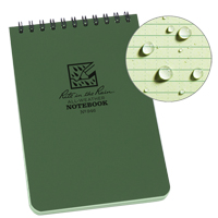 Pocket Top-Spiral Notebook, Soft Cover, Green, 100 Pages, 4" W x 6" L OQ407 | Office Plus