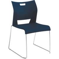 Duet™ Armless Training Chair, Plastic, 33-1/4" High, 350 lbs. Capacity, Blue OQ781 | Office Plus