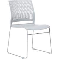 Activ™ Series Stacking Chairs, Polypropylene, 32-3/8" High, 250 lbs. Capacity, Grey OQ955 | Office Plus