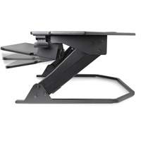 Goya™ Sit-Stand Corner Work Station, Desktop Unit, 20" H x 42" W x 37-4/5" D, Black OQ972 | Office Plus
