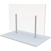 Freestanding Board Mount Sneeze Guard, 36" W x 36" H OR024 | Office Plus