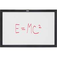 Black MDF Frame Whiteboard, Dry-Erase/Magnetic, 36" W x 24" H OR131 | Office Plus