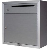 Boîte de collecte, Fixation En surface, 12-3/4" x 16-3/8", 2 portes, Aluminium OR348 | Office Plus
