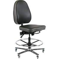 Chaise industrielle SF-190, Vinyle, Noir OR510 | Office Plus