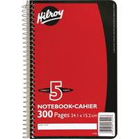 5 Subject Spiral Notebook OTF625 | Office Plus