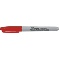 Permanent Markers - #15, Fine, Red PA392 | Office Plus