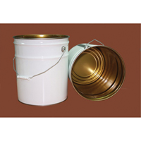 Pail with Lid, Metal, 20 L PF384 | Office Plus