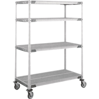 MetroMax i<sup>®</sup> Stem Caster Cart, 4 Tiers, 18" x 69" x 36", 900 lbs. Capacity RG484 | Office Plus