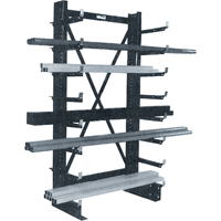 Single-sided Minitree<sup>®</sup> Cantilever Rack, 36" W x 76-3/16" H RG621 | Office Plus