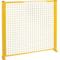 Mesh Style Perimeter Guard, 4' H x 4' W, Yellow RL848 | Office Plus