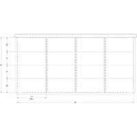 Cabinet d'entreposage à tiroirs intégré Interlok RN762 | Office Plus