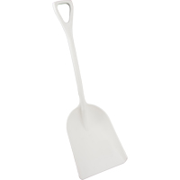 Safety Shovels - Hygienic Shovels (One-Piece), 14" x 17" Blade, 42" Length, Plastic, White SAL461 | Office Plus
