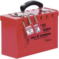 Latch Tight™ Portable Group Lock Box, Red SAL519 | Office Plus