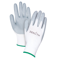Lightweight Breathable Coated Gloves, 8/Medium, Foam Nitrile Coating, 13 Gauge, Polyester Shell SAM631 | Office Plus