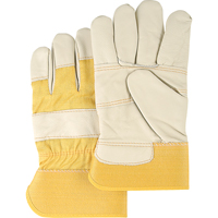 Furniture Leather Gloves, Large, Grain Cowhide Palm, Cotton Inner Lining SAN270 | Office Plus