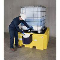 IBC Spill Pallet Plus<sup>®</sup> Without Drain, 365 US gal. Spill Capacity, 62" x 62" x 28" SAP075 | Office Plus