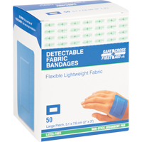 Bandages, Rectangular/Square, 3", Fabric Metal Detectable, Sterile SAY308 | Office Plus