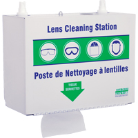 Metal Lens Cleaning Stations - Two 500ml Solutions & 1 Box of Tissue, Metal, 10.5" L x 5.5" D x 6.3" H SAY635 | Office Plus