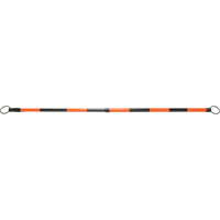 Barre pour cône de circulation rétractable, Longueur déployée de 7' 5'', Noir/Orange SDP614 | Office Plus