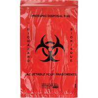 Infectious Waste Bags, Infectious Waste, 9" L x 6" W, 25 /pkg. SEE694 | Office Plus