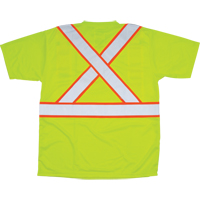 T-shirt conforme à la CSA, Polyester, Moyen, Jaune lime haute visibilité SEF109 | Office Plus