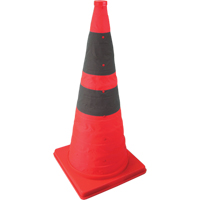 Collapsible Lighted Cone, 28" H, Orange SEK502 | Office Plus
