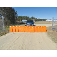 Traffic Barriers, Water-Filled, 62.25" L x 24" H, Orange SFU851 | Office Plus