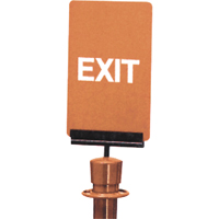 "Exit" Crowd Control Sign, 11" x 7", Plastic, English SG128 | Office Plus