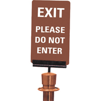 "Exit: Please Do Not Enter" Crowd Control Sign, 11" x 7", Plastic, English SG132 | Office Plus
