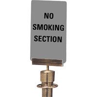 "No Smoking Section" Crowd Control Sign, 11" x 7", Plastic, English SG136 | Office Plus